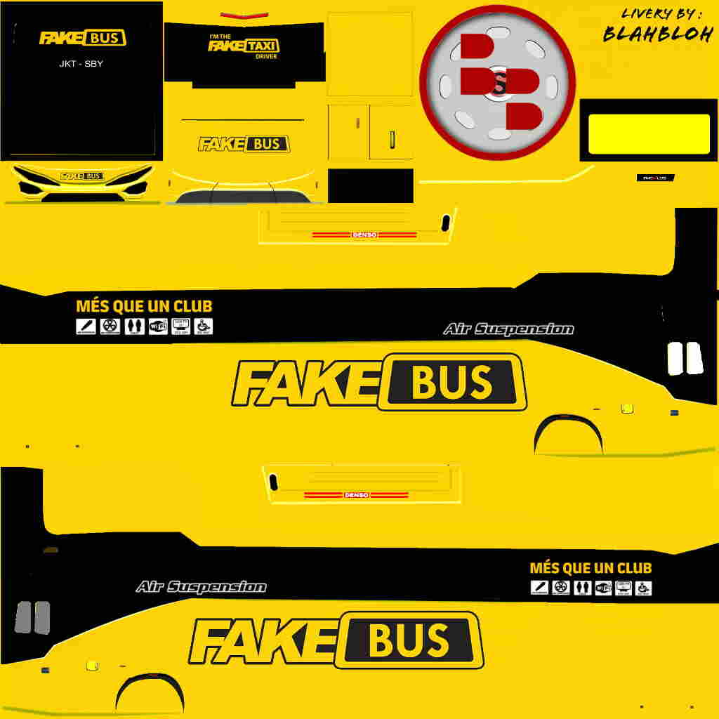 komban air suspension fake bus skin